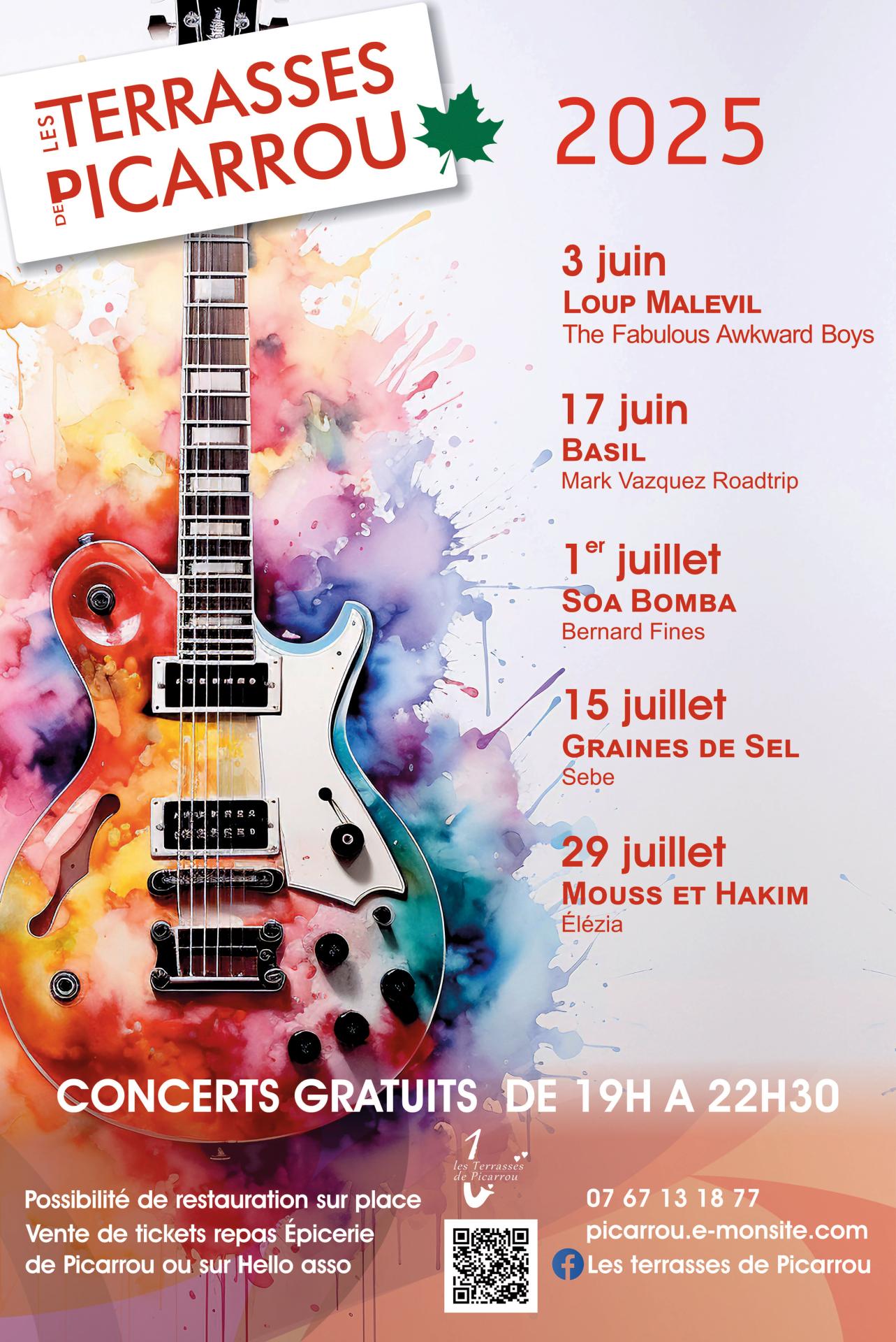 Affiche terrasses de picarrou 2025 bis