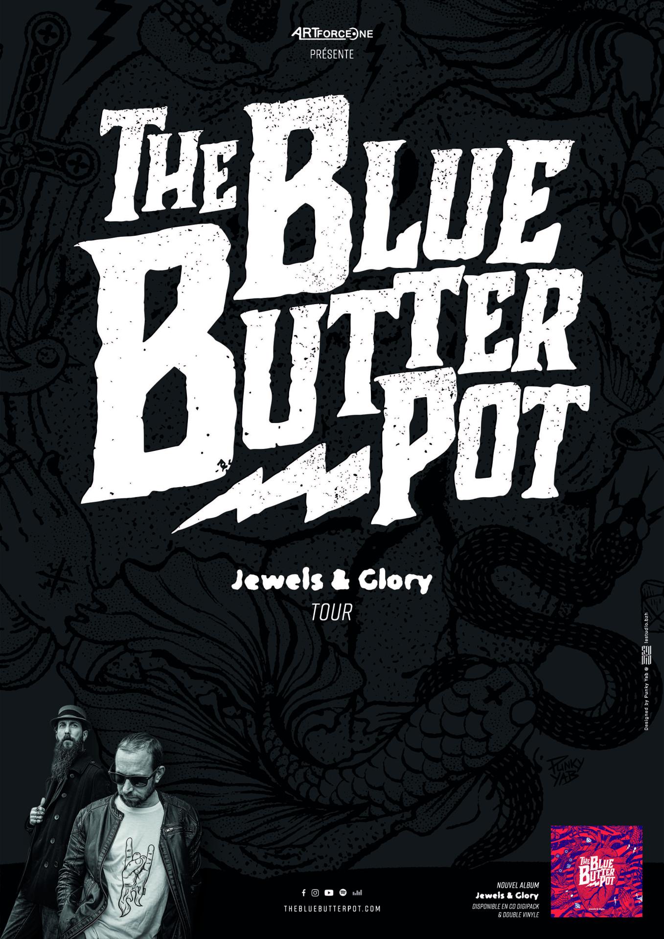 The blue butter pot